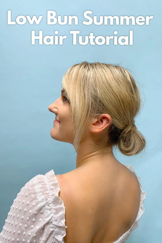 Easy Low Bun Summer Hairstyle